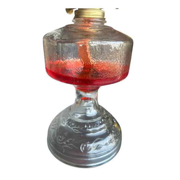 Lamplight Farms Cut Glass Clear Oil Lamp 18.5" - Picture 2 of 8